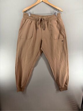 Legend Jogger Pants Mens Size XL Brown Tapered Drawstring Active